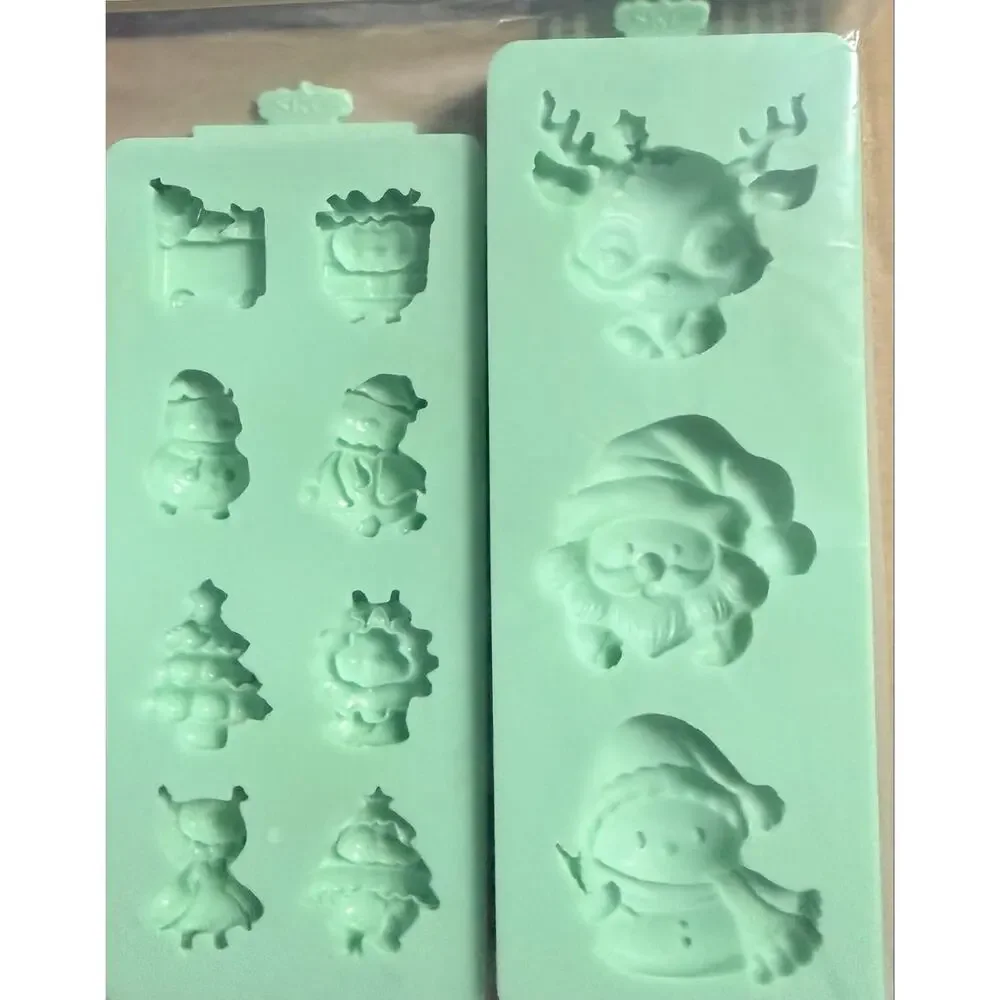 Ka Lai En Christmas Silicone Mold Set Santa Reindeer Snowman Resin 🎄